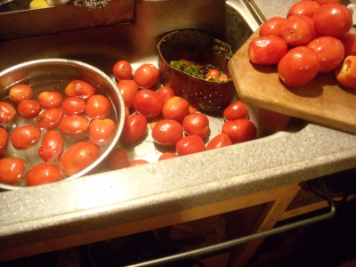 トマトソース作り