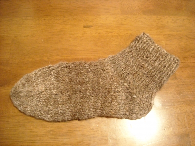 手編み靴下